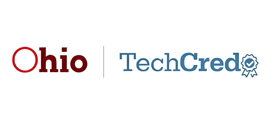 Ohio TechCred emblem and certification badge
